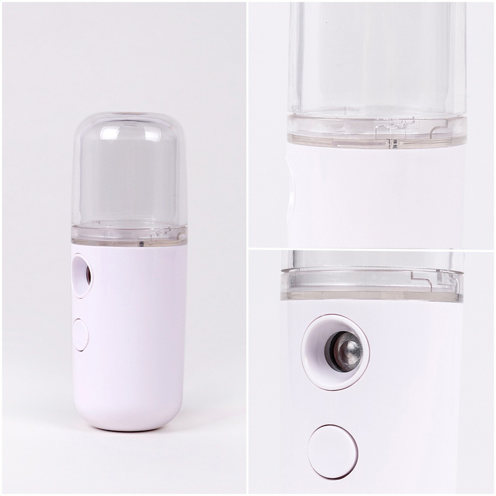 Máy giữ ẩm phun sương Nano PRITECH mini có thể sạc máy bổ sung nước cho mặt máy làm ẩm phun hơi lạnh