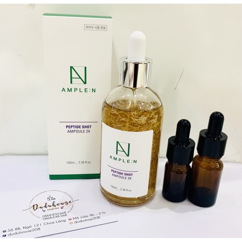 Tinh chất dưỡng trắng căng bóng da Ample:N Peptide Shoot Ampoule 100ml