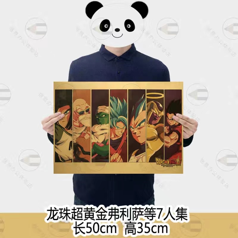 Poster giấy dán tường nhân vật anime 50x35cm