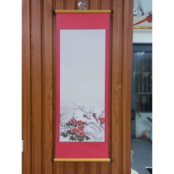Combo 10 tờ Giấy viết thư pháp bao gồm cả nẹp treo Kích thước 30x85cm