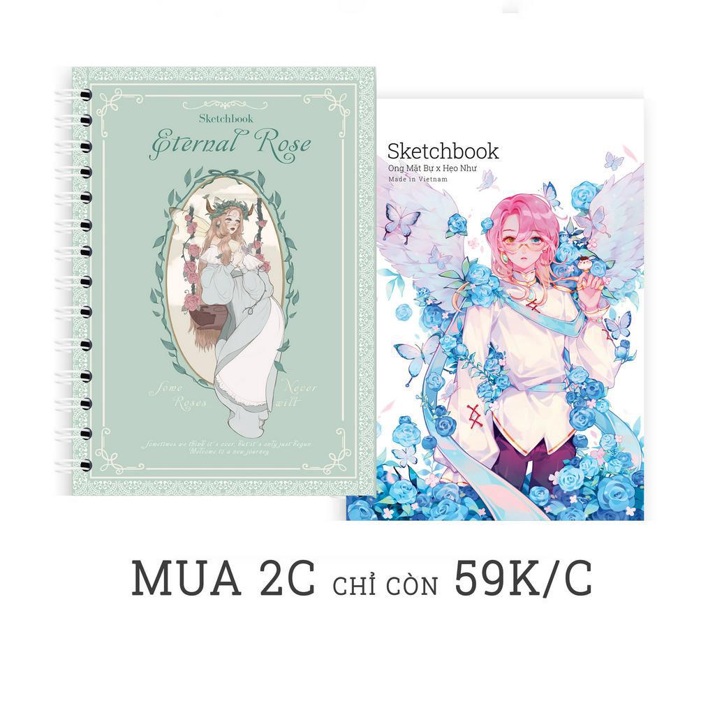 [Tặng Line Art] Sổ Vẽ Không Kị Tẩy - Sổ Phác Thảo A5 162GSM - Lỗi 1 Đổi 1 - Sketchbook Không Kèm Tài Liệu Vẽ