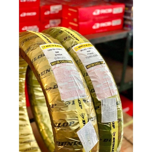 Vỏ Dunlop chính hãng Indonesia các size 17 xe số