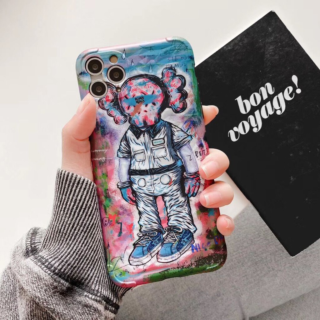 Ốp iPhone Kaws Hồng Trắng iPhone 12 Pro Max/12/12 Pro/7Plus/8Plus/X/Xs Max/11/11 Pro Max - ốp iphone