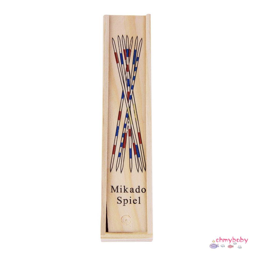 Giáo dục cho bé bằng gỗ truyền thống Mikado Spiel Nhặt gậy với trò chơi hộp [8/6]