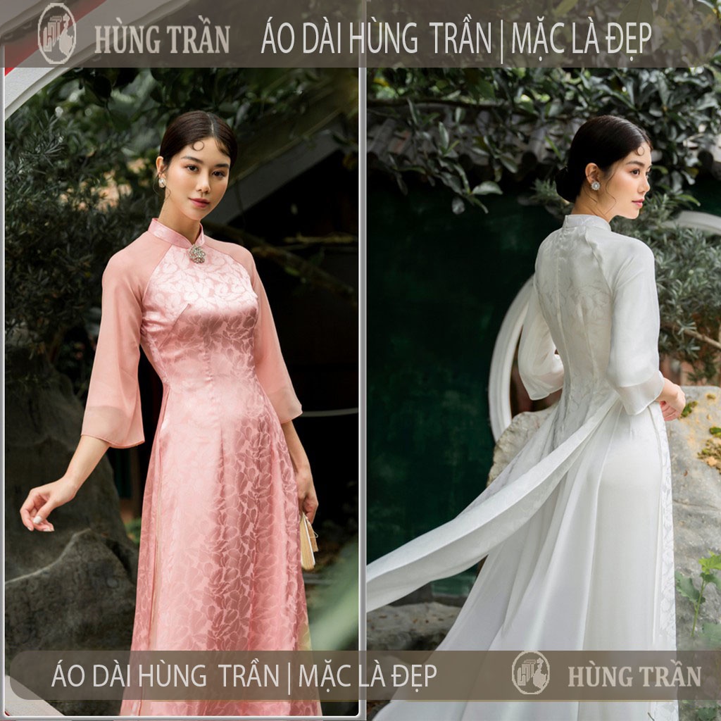 Áo Dài Nữ 4 Tà Tay Lỡ Gấm Tơ Hàng Cao Cấp