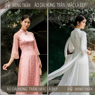 Áo dài nữ 4 tà tay lỡ gấm tơ hàng cao cấp