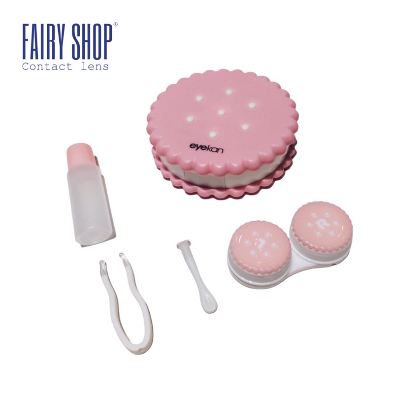 Hộp đựng lens bánh cute Kính Áp Tròng FAIRY SHOP CONTACT LENS