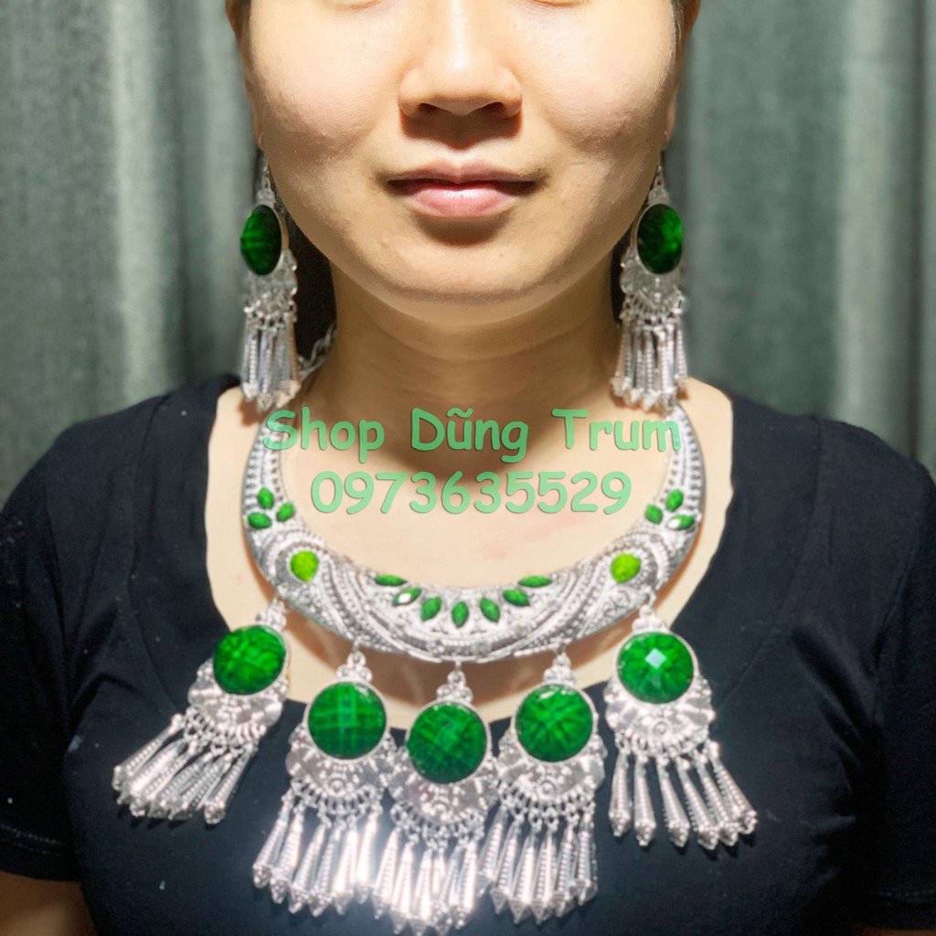 Vòng cổ hầu đồng, kiềng cổ hầu giá, phụ kiện trang sức biểu diễn