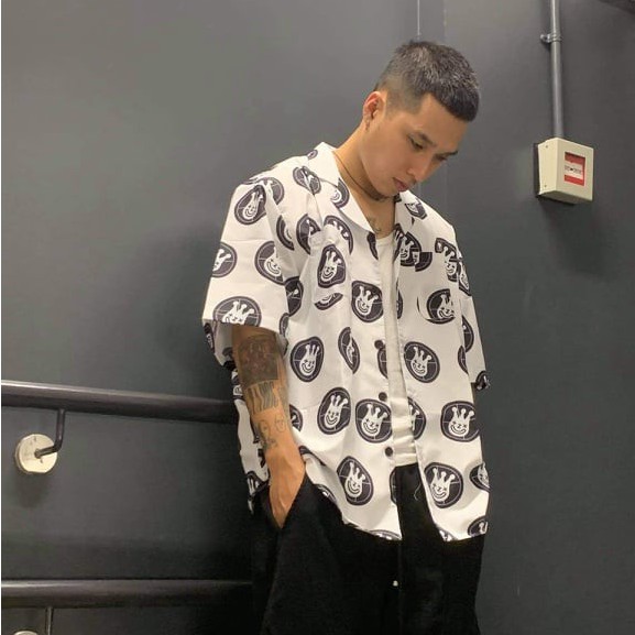 Áo sơ mi local brand unisex Clownz Headshot Short Sleeve Shirt form rộng, tay lỡ, chất cotton | BigBuy360 - bigbuy360.vn
