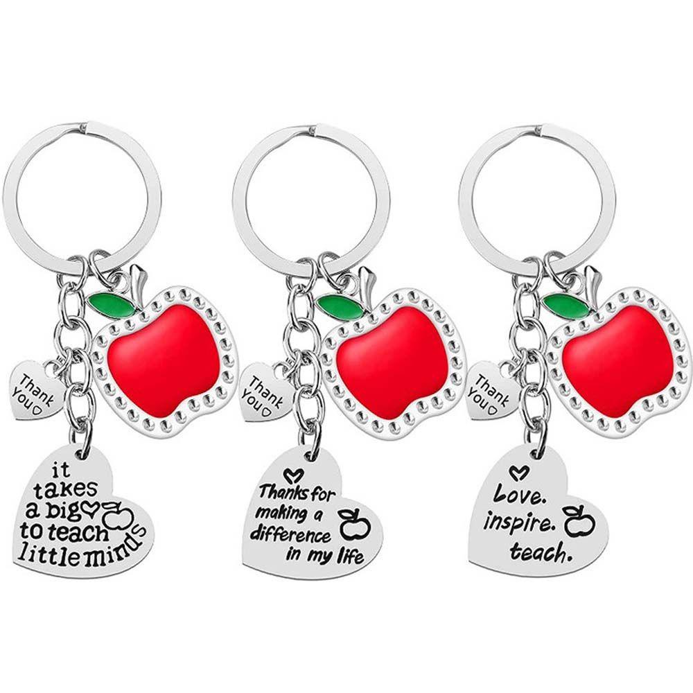 Móc Khóa Khắc Chữ Thank You Teacher Dễ Thương