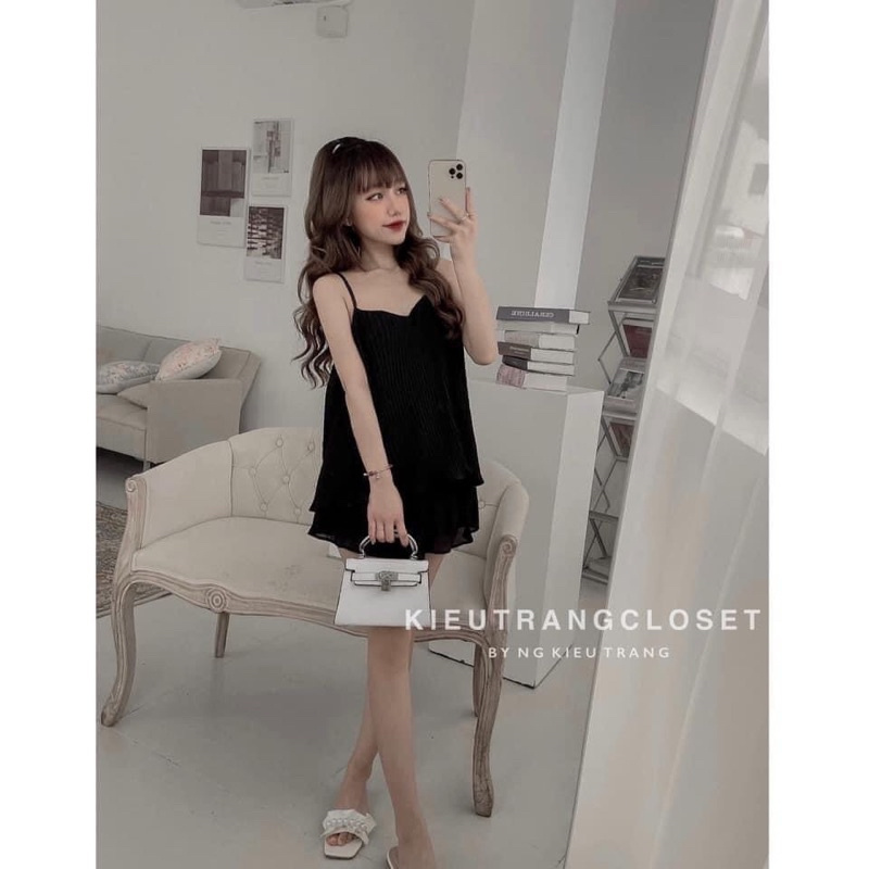 Đồ Bộ Thun 2 Dây Dập Ly Cổ Tim Quần Đùi | BigBuy360 - bigbuy360.vn