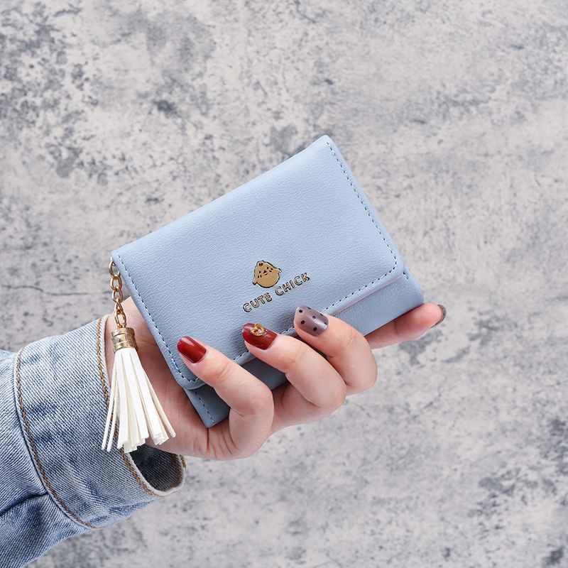 Ví Ngắn 30% Họa Tiết Dễ Thương Phong Cách Nhật Hàn 2019 Cho Nữ