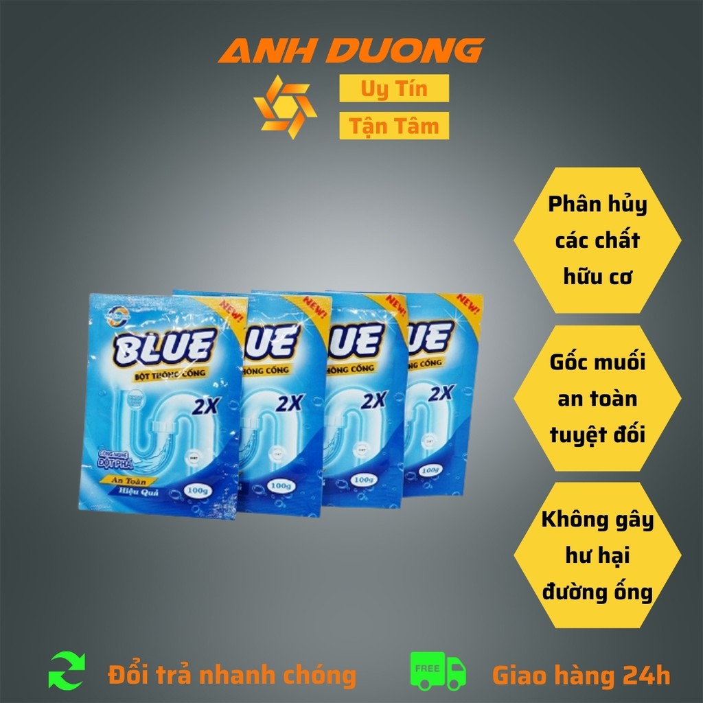 Bột Thông Cống Blue Gói 100g