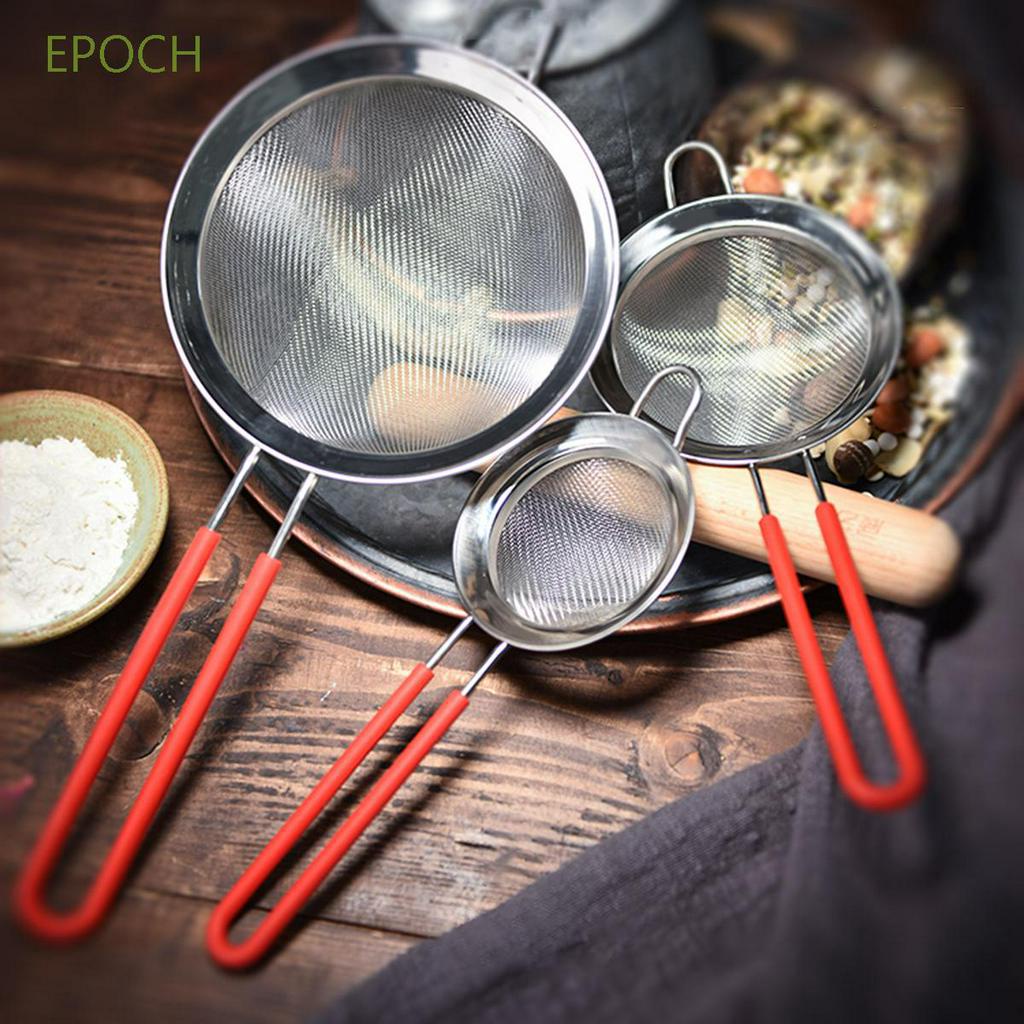 Muỗng rây bột bằng thép không gỉ có tay cầm bền bỉ tiện dụng