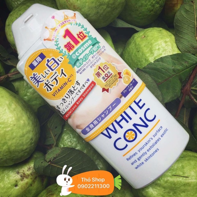 Sữa tắm trắng da White ConC Nhật Bản (360ml)