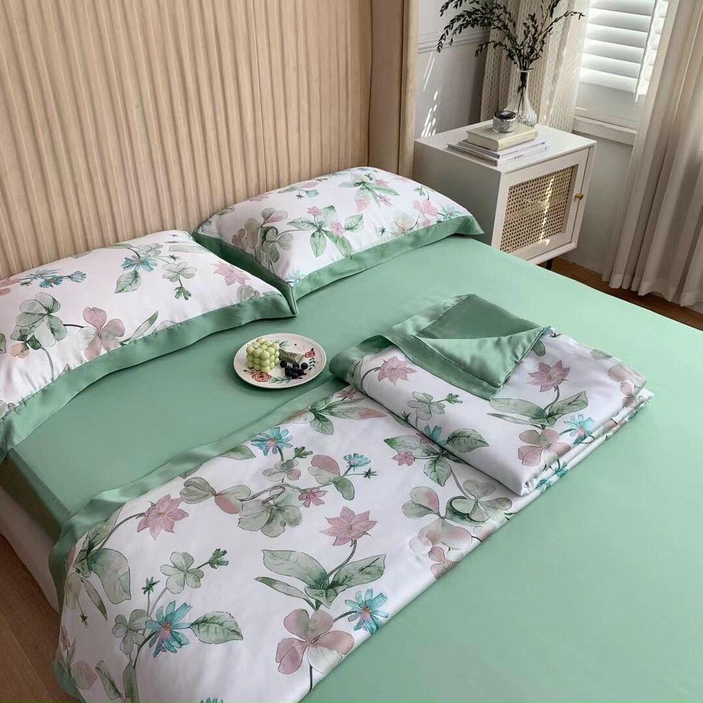 [CHÍNH HÃNG] SET CHĂN GA GỐI TENCEL 60S LỤA LẠNH NHẬP KHẨU ĐẲNG CẤP LUXURY SANG TRỌNG