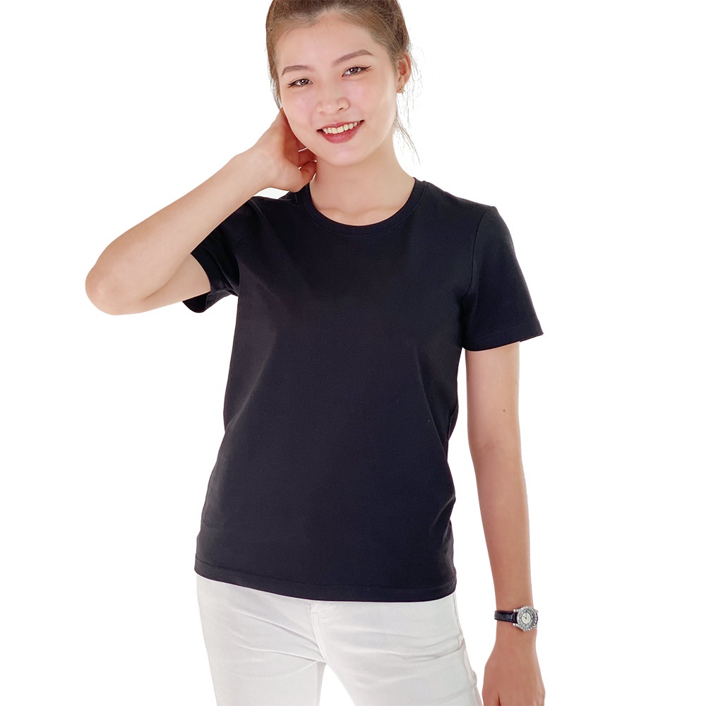 Áo thun nữ trơn cổ tròn màu xám gi TOLI, chất cotton 4 chiều mềm mịn, co dãn, form suông cơ bản [NHIỀU MÀU]