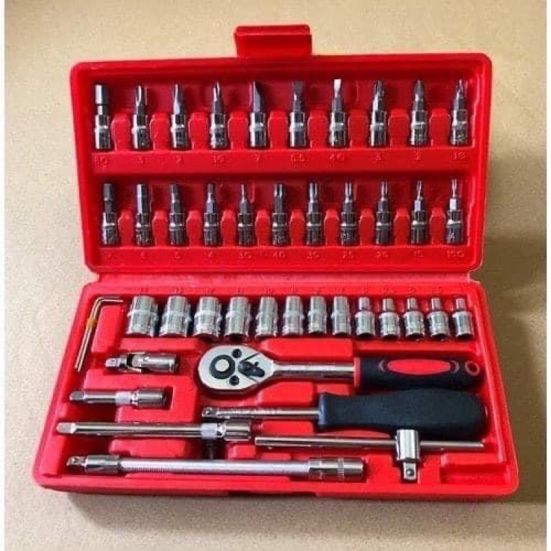 Set 46 Chi Tiết Dụng Cụ Bắt Ốc Vít Bù Lon