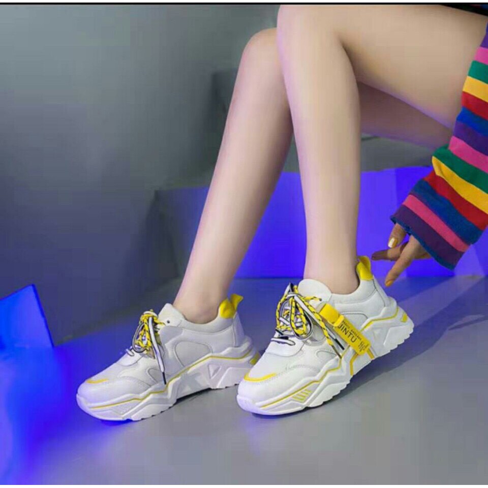 [Mã FAMAYWA2 giảm 10k đơn từ 50k] Giầy thể thao nữ hót hit 2019 kèm hai dây phối màu siêu chất M9711 mã CT145 | BigBuy360 - bigbuy360.vn