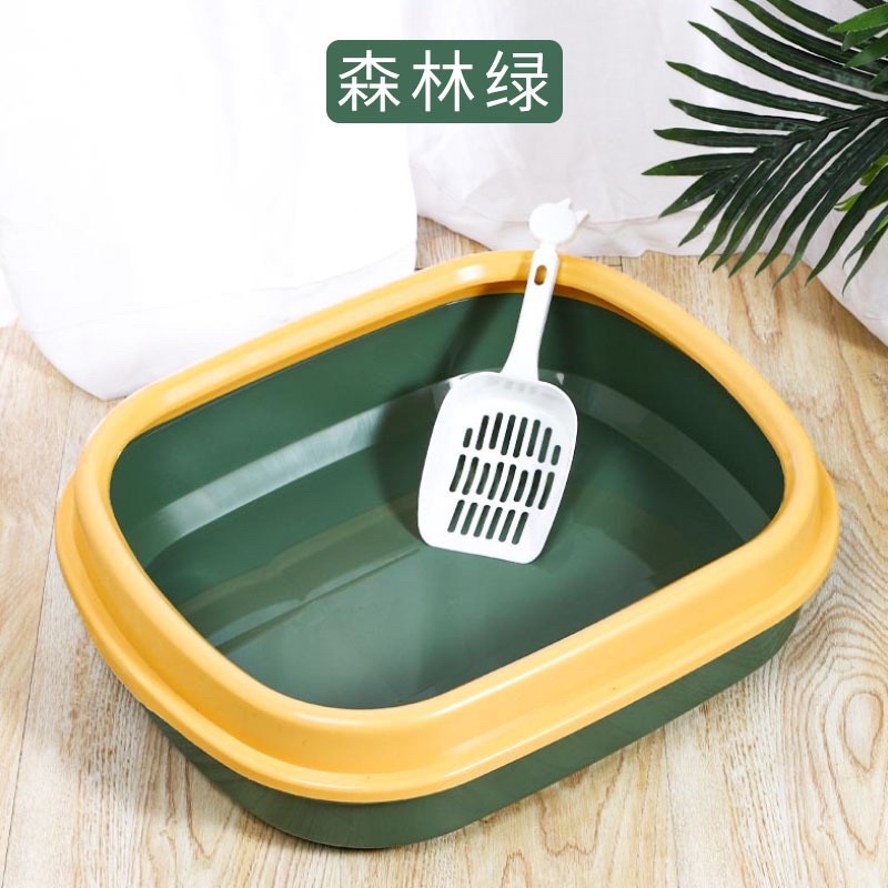 Khay Đi Vệ Sinh Khay Đựng Cát Cho Mèo Size To 47*38*13cm Tặng Kèm Xẻng Xúc Cát