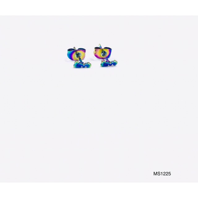 Khuyên hình chữ love 7 màu ( 1 đôi )