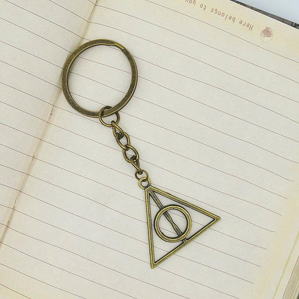 Móc Khóa Tròn In Hình Anime Deathly Hallows Thời Trang Giá Đỡ