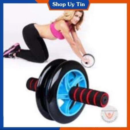 Con Lăn 2 Bánh Tập Cơ Bụng AB Whell (Đen ) Tặng Kèm Thảm Lót