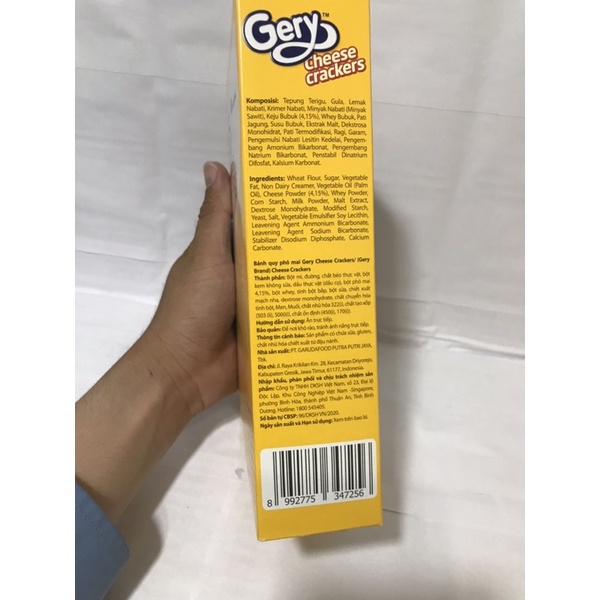 Bánh phô mai Gery Cheese crackers Hộp