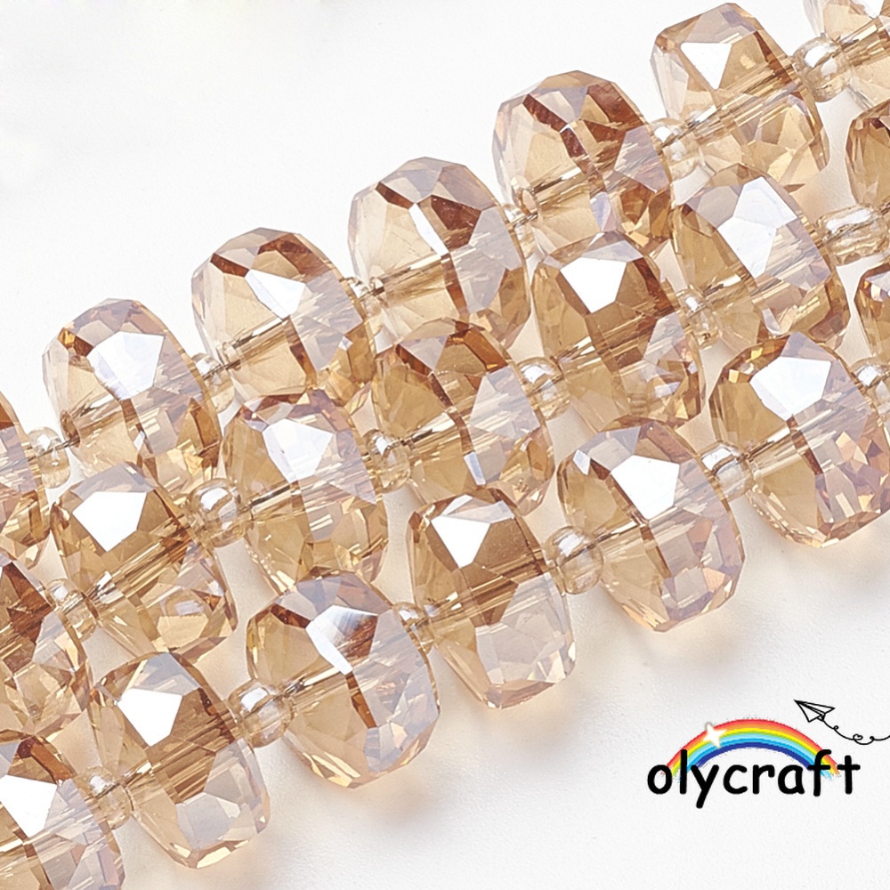 1 Cuộn Dây Chuỗi Mạ Điện Màu Cầu Vồng 18.9 inch Lỗ 10x6.5mm: 1.2mm Kích Thước 1.2mm