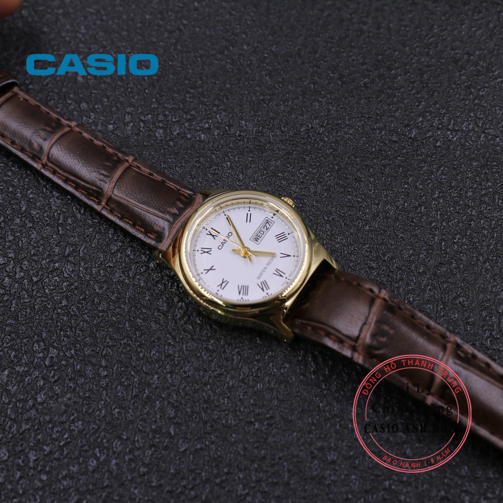 Đồng hồ nữ Casio LTP-V006GL-7BUDF dây da