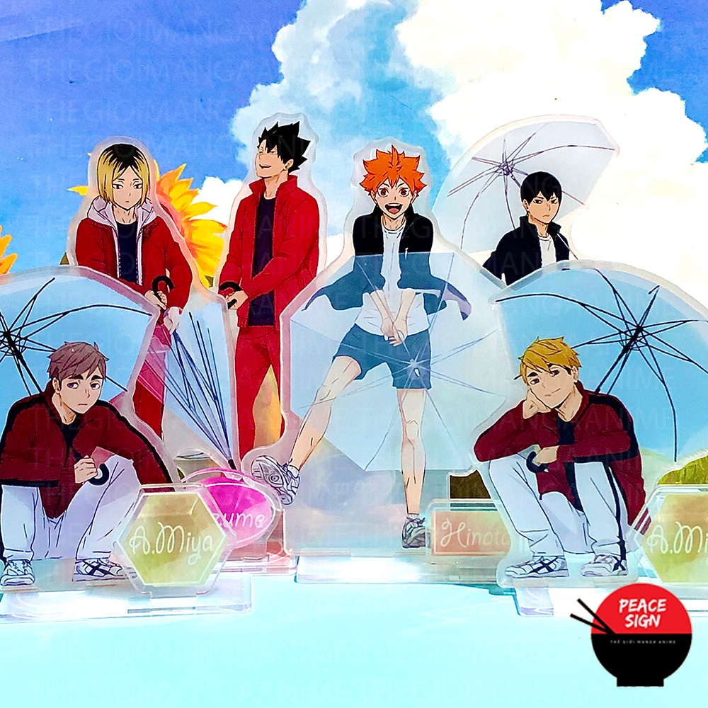 Mô hình Standee HAIKYUU!! ver CẦM Ô Vua Bóng Chuyền tượng mica acrylic anime chibi trưng bày