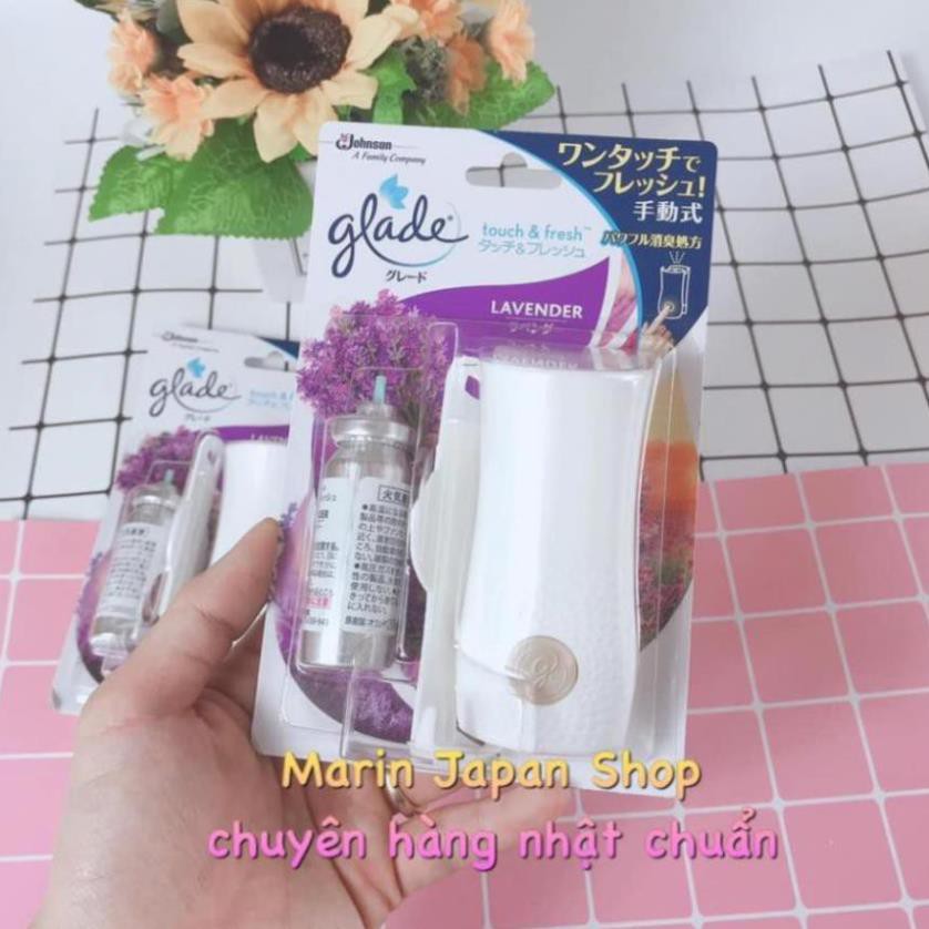 (SALE, Chuẩn store nhật) Máy xịt thơm phòng GLADE Nhật Bản + 1 lõi thay thế 14ml