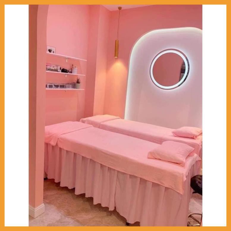 [Hàng chất loại 1] Ga/ Drap giường spa ,nối mi, phun xăm chất liệu thun kích thước may theo yêu cầu