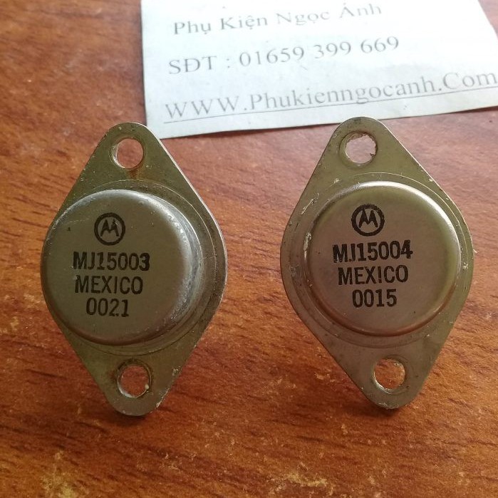 MJ15003 MJ15004,15003 15004 Cặp sò sắt Hàng cũ tháo máy chất lượng Giá 100k/cặp