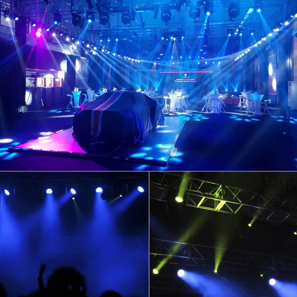 Đèn LED DJ Par 60 Bóng RGB 95W Tạo Hiệu Ứng Ánh Sáng Nhấp Nháy Nhấp Nháy Trang Trí Sân Khấu / Tiệc / Nhà Thờ / Sinh Nhật / Sự Kiện Điện Thoại Di Động DJ