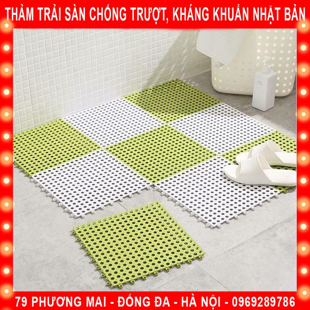 Tấm Thảm Trải Sàn Kháng Khuẩn Nhật Bản Chống Trơn Trượt KT:30*30CM