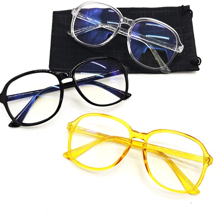 Kính Gọng Nhựa Mắt Tròn Cube 3 Màu Thời Trang Thay Được Mắt Cận | BigBuy360 - bigbuy360.vn