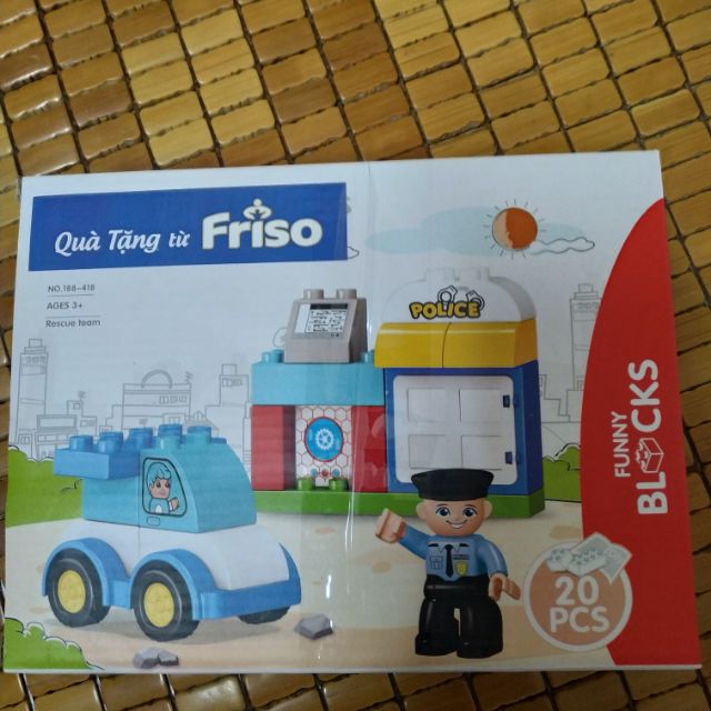 Bộ ghép hình Oto Friso cho bé