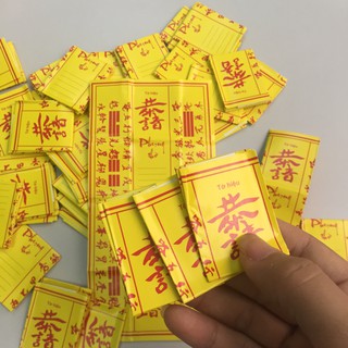 TỜ HIỆU dùng để bốc bát hương, bốc bát nhang, bỏ cùng Tro nếp và cốt thất bảo  [ đò thờ cúng ]