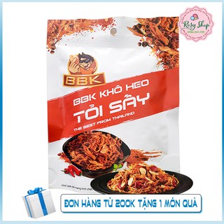 [ Ăn là Ghiền ] BBK Khô Heo Tỏi Sấy Gói 25g