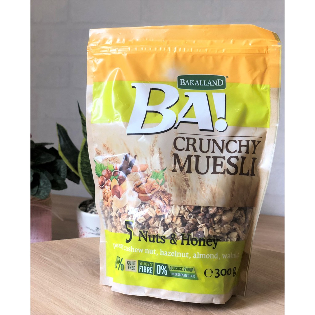 Ngũ cốc Bakalland Muesli 300g Đủ 5 loại