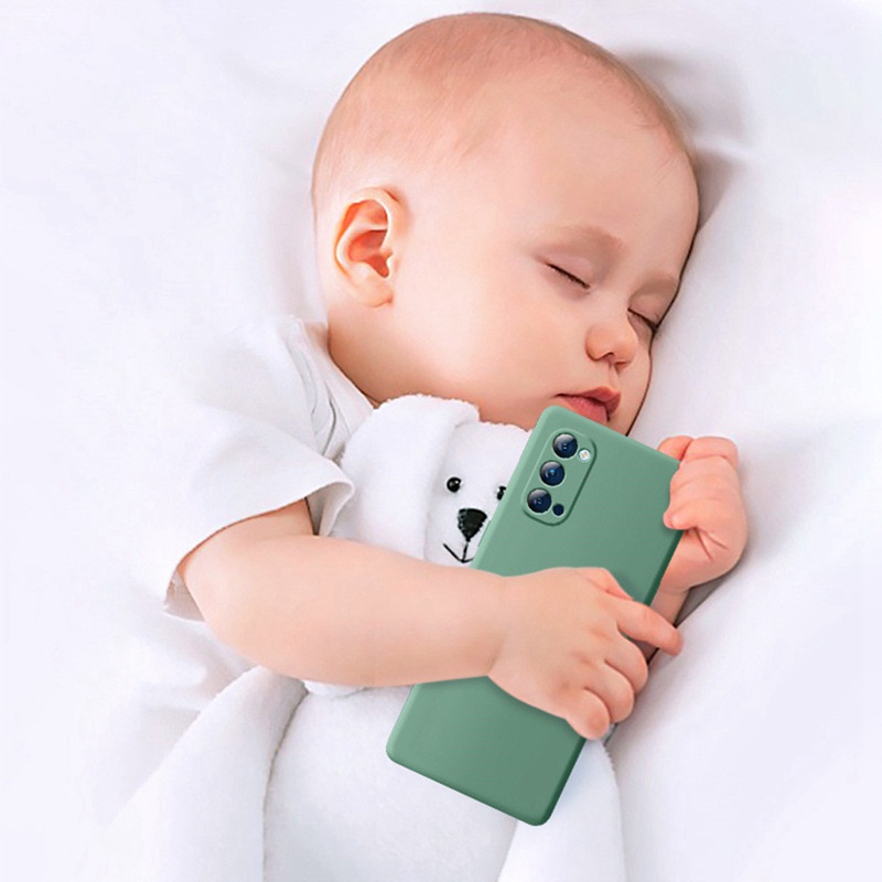 Ốp Điện Thoại Silicon Mềm Dẻo Nhiều Màu Thời Trang Cho OPPO Reno5 Reno4 Pro 4G Reno 4 5 K Find X3 Lite