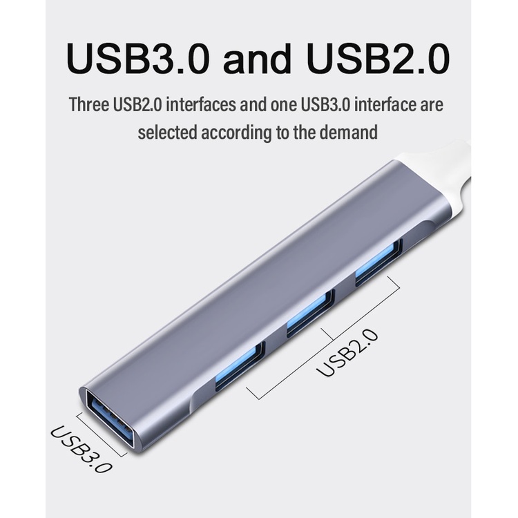 Bộ HUB Chuyển Đổi USB C 3.0 Type C 3.1 4 Cổng OTG Cho Lenovo Xiaomi Macbook Pro 13 15 Air Pro PC