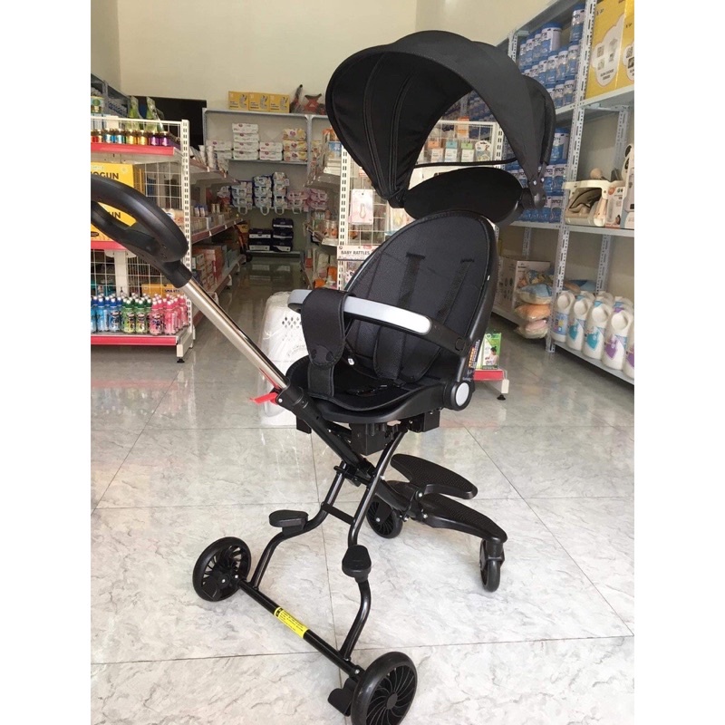 Xe đẩy du lịch gấp gọn 2 chiều M8 ngả sâu