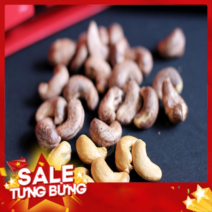 Hạt điều nguyên vị túi zíp loại a cồ  500g, hương vị thơm ngon không hôi dầu