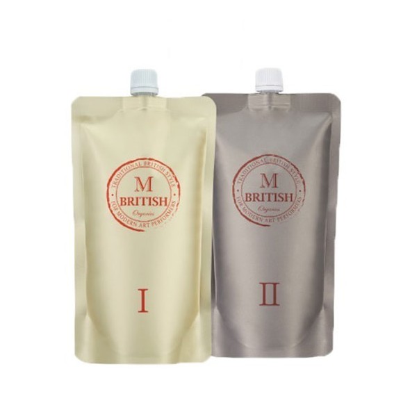 Thuốc uốn tóc Organic British M Pumkin Enzyme Perm 400g (Cặp Số 9)