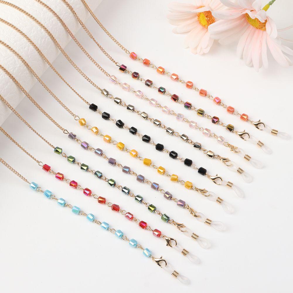 ESPO Dây Đeo Kính Đọc Sách Bằng Kim Loại Pha Lê Cho Nam &amp; Nữ