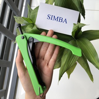 1 Kìm bấm đầu rắc F5, Dụng cụ nén cáp RG6/59 dạng bấm dọc Model: HT-516B màu xanh lá cao cấp hãng Hanlong-Đài Loan