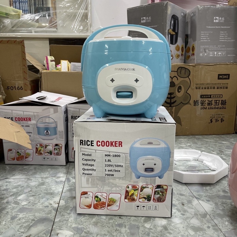 Nồi cơm điện mama cook 1.8 lít kute hết nấc, nấu cơm ngon như mẹ nấu nhà