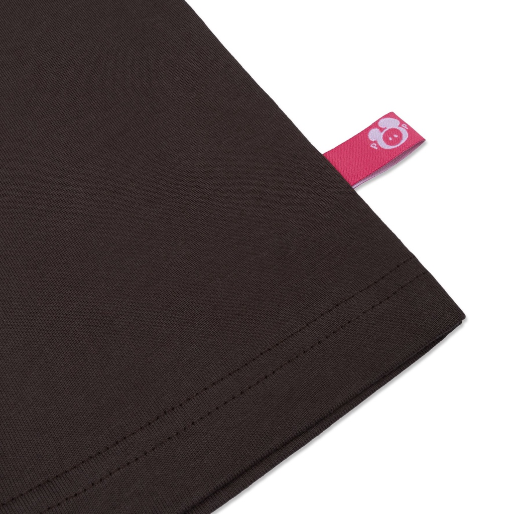 Áo Thun POPPOP PARODY LOGO TEE DARK BROWN